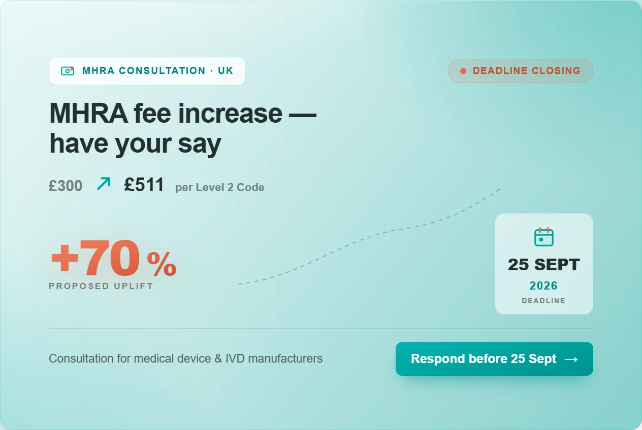 MHRA Consultation 2026 - The Fee Increases Coming for Medical Device Manufacturers in 2027